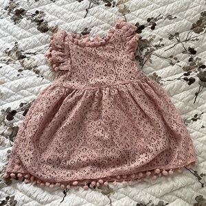 Mauve lace dress